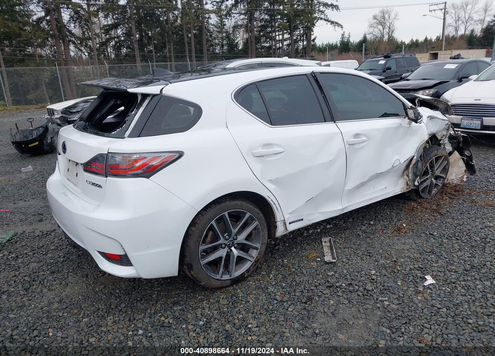 2016 LEXUS CT 200H VIN: JTHKD5BH6G2263653