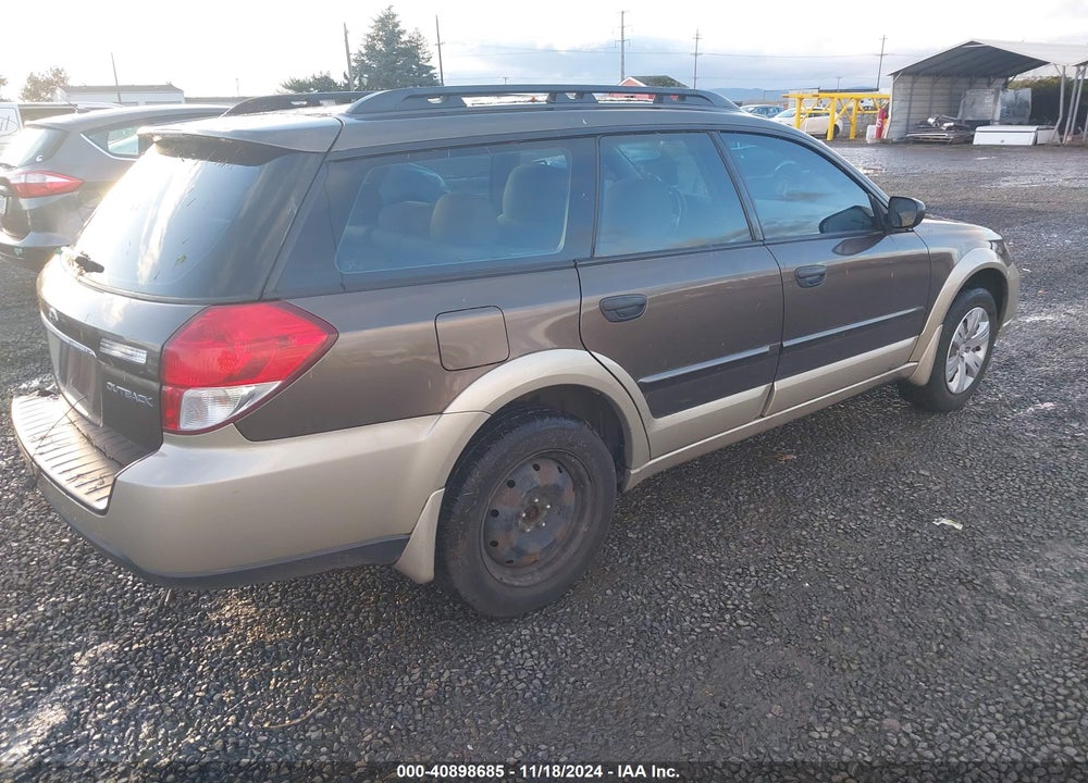 2008 SUBARU OUTBACK VIN: 4S4BP60C487301063