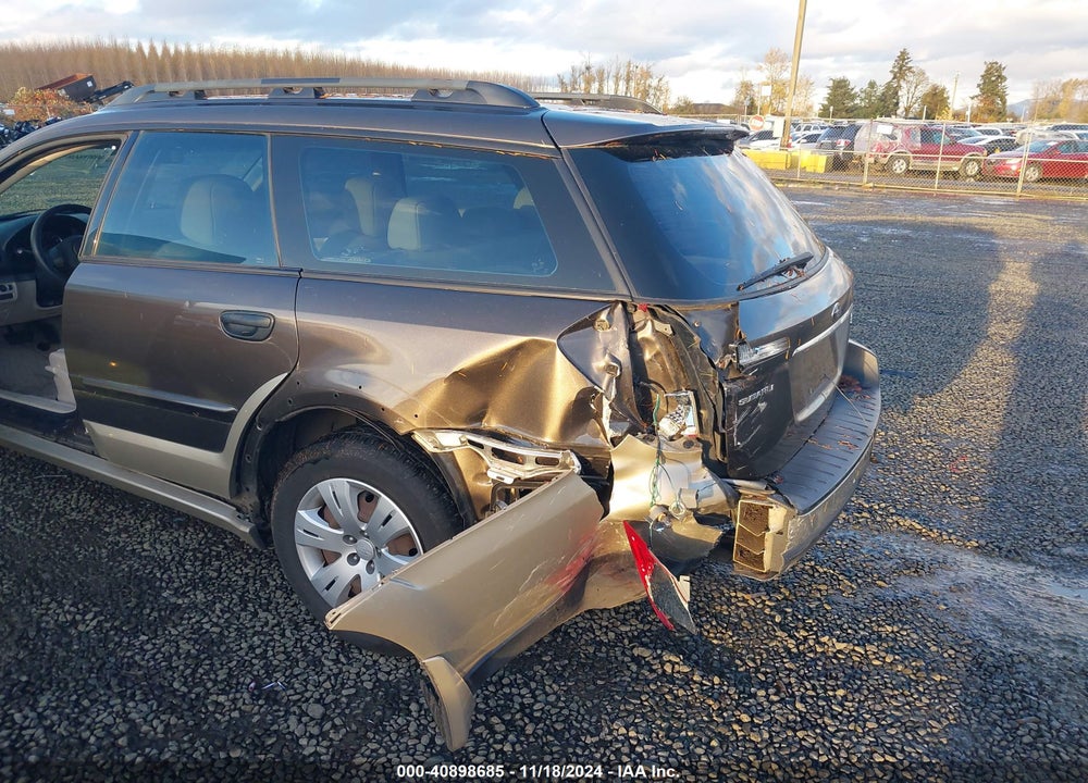 2008 SUBARU OUTBACK VIN: 4S4BP60C487301063