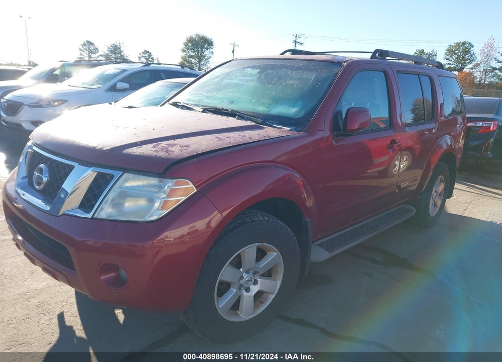 2008 NISSAN PATHFINDER SE VIN: 5N1AR18B08C661541