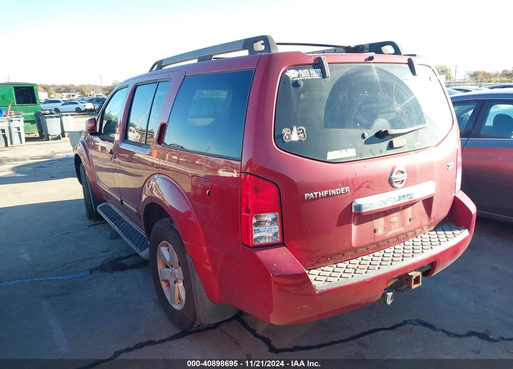 2008 NISSAN PATHFINDER SE VIN: 5N1AR18B08C661541