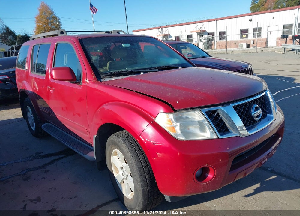 2008 NISSAN PATHFINDER SE VIN: 5N1AR18B08C661541