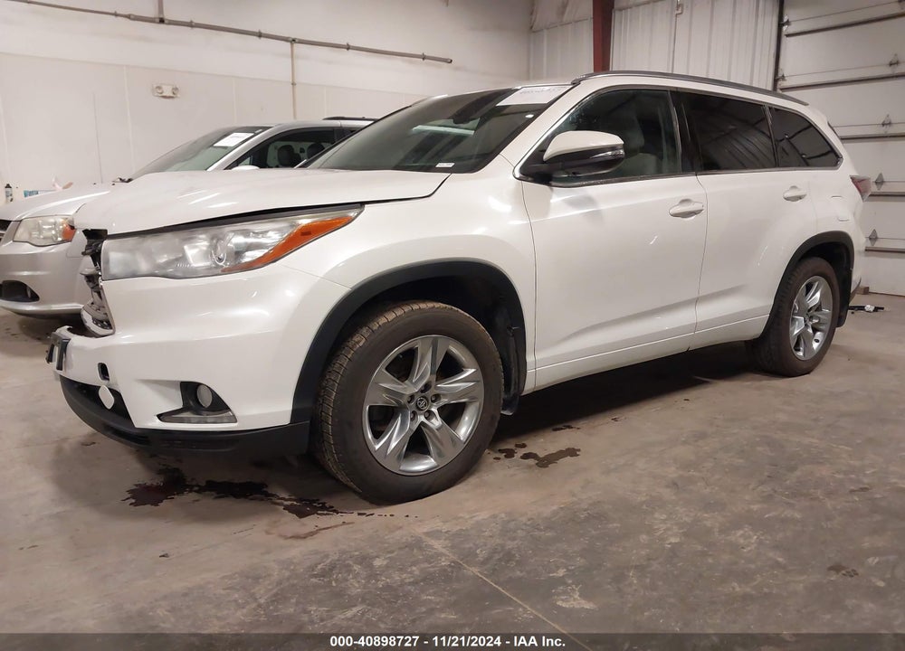 2016 TOYOTA HIGHLANDER LIMITED V6 VIN: 5TDDKRFHXGS255565