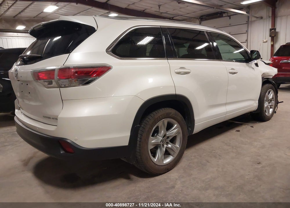 2016 TOYOTA HIGHLANDER LIMITED V6 VIN: 5TDDKRFHXGS255565
