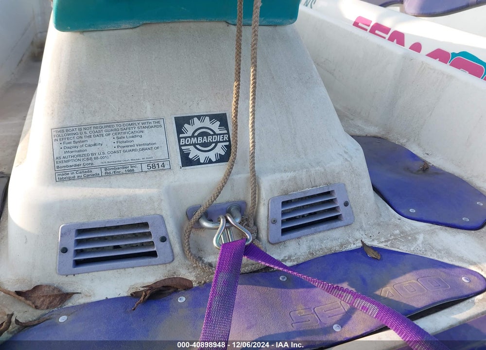 1994 BOMBARDIER SEADOO VIN: 1VMBW1516S1000800