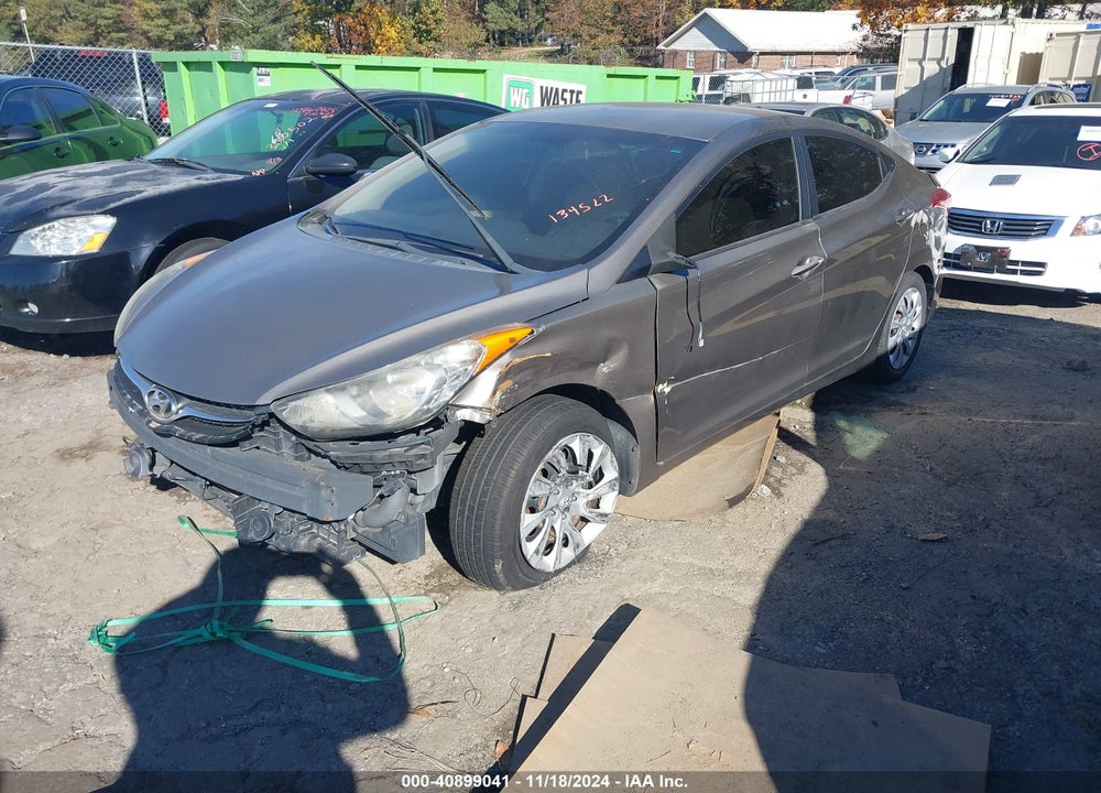 2012 HYUNDAI ELANTRA GLS VIN: 5NPDH4AE3CH134522
