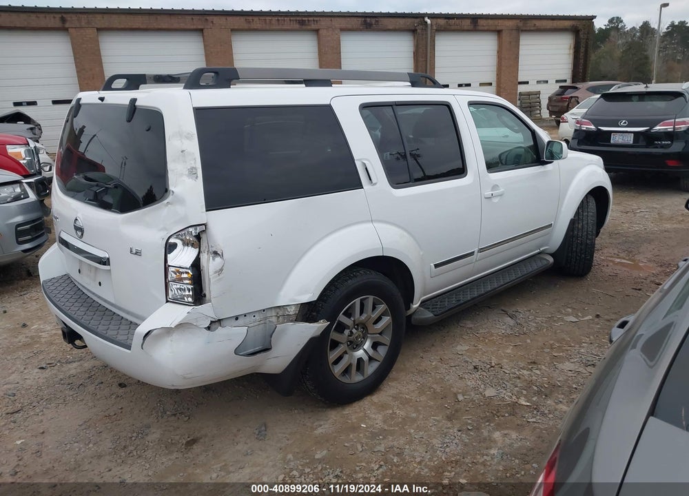 2011 NISSAN PATHFINDER LE VIN: 5N1AR1NB4BC614864