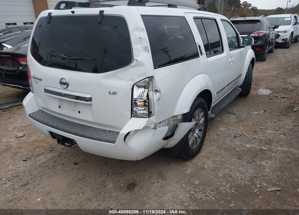 2011 NISSAN PATHFINDER LE VIN: 5N1AR1NB4BC614864