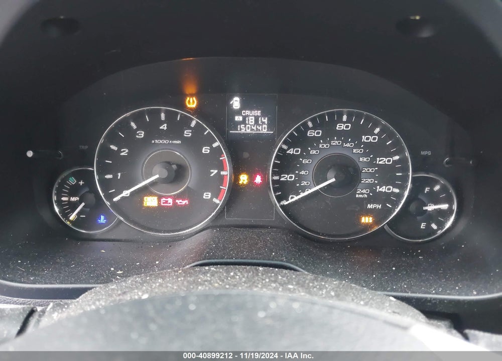 2012 SUBARU OUTBACK 2.5I PREMIUM VIN: 4S4BRCCC7C1244261