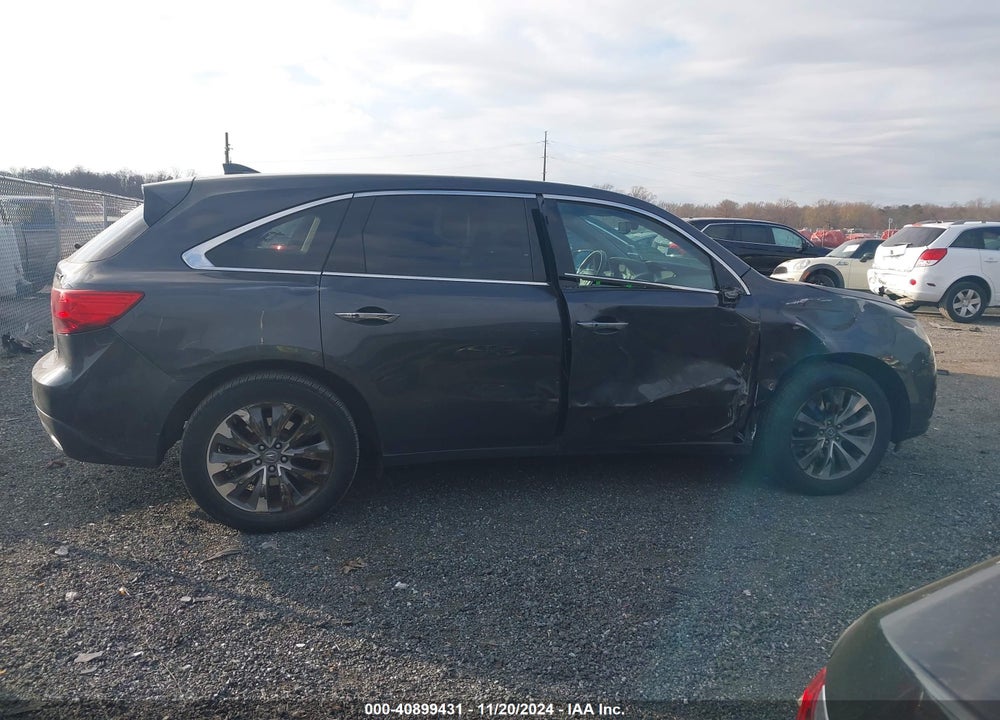2014 ACURA MDX TECHNOLOGY PACKAGE VIN: 5FRYD4H48EB006710