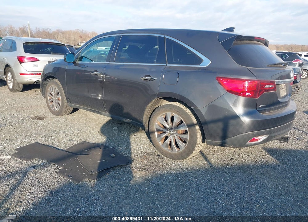 2014 ACURA MDX TECHNOLOGY PACKAGE VIN: 5FRYD4H48EB006710