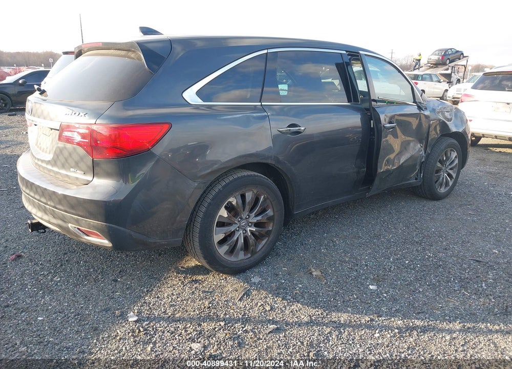 2014 ACURA MDX TECHNOLOGY PACKAGE VIN: 5FRYD4H48EB006710