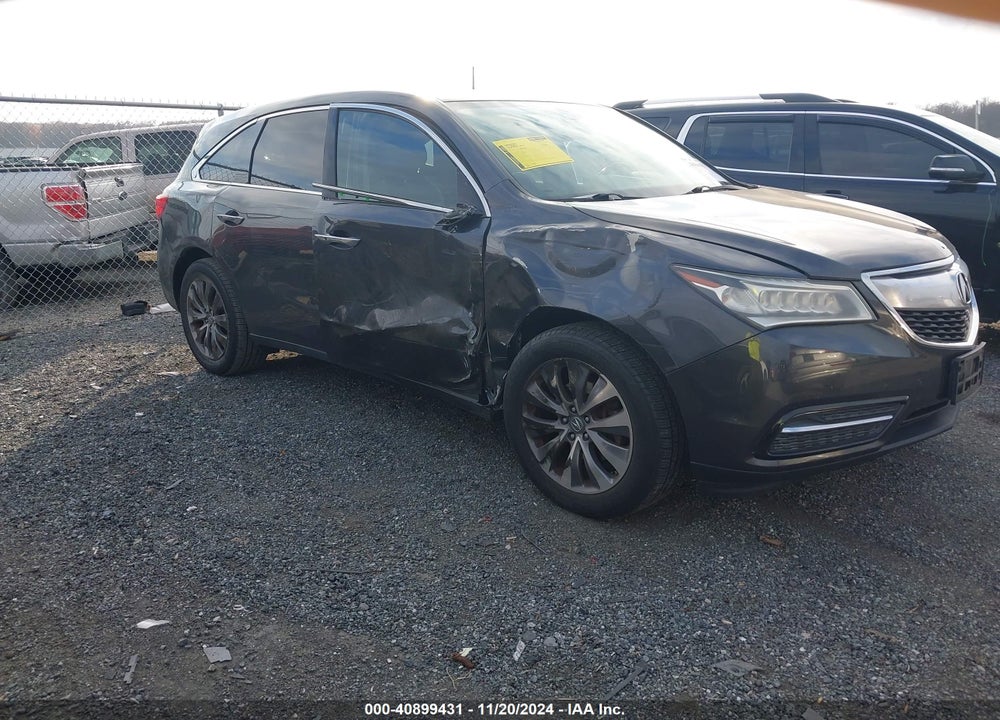2014 ACURA MDX TECHNOLOGY PACKAGE VIN: 5FRYD4H48EB006710