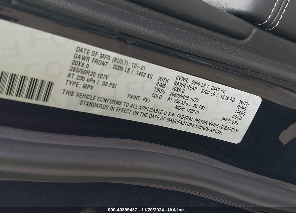 2021 JEEP GRAND CHEROKEE 80TH ANNIVERSARY 4X4 VIN: 1C4RJFBG0MC857778