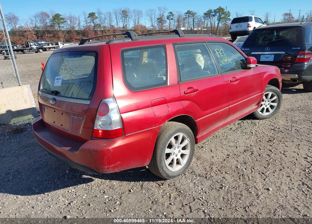 2006 SUBARU FORESTER 2.5X VIN: JF1SG65616G705867