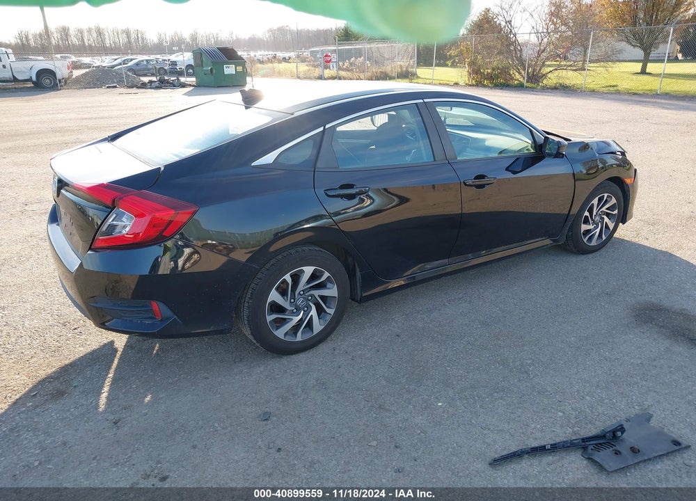 2018 HONDA CIVIC EX VIN: 2HGFC2F74JH583883