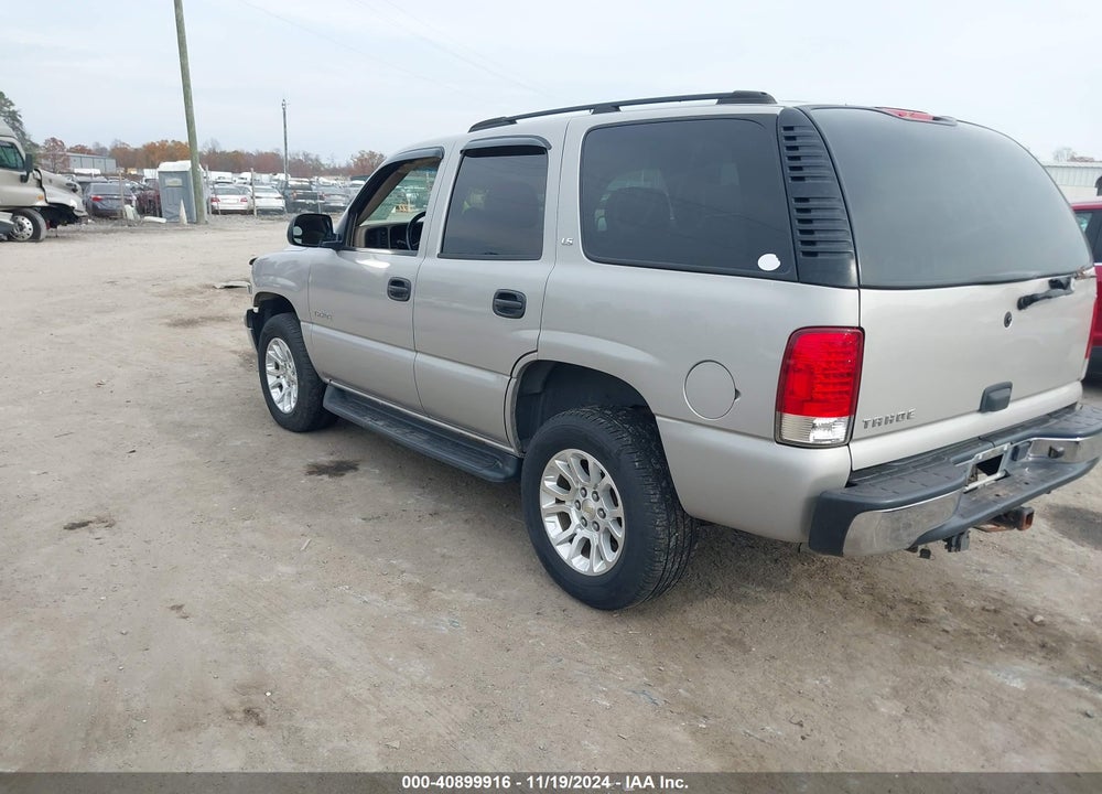 2005 CHEVROLET TAHOE LS VIN: 1GNEK13Z75J205467