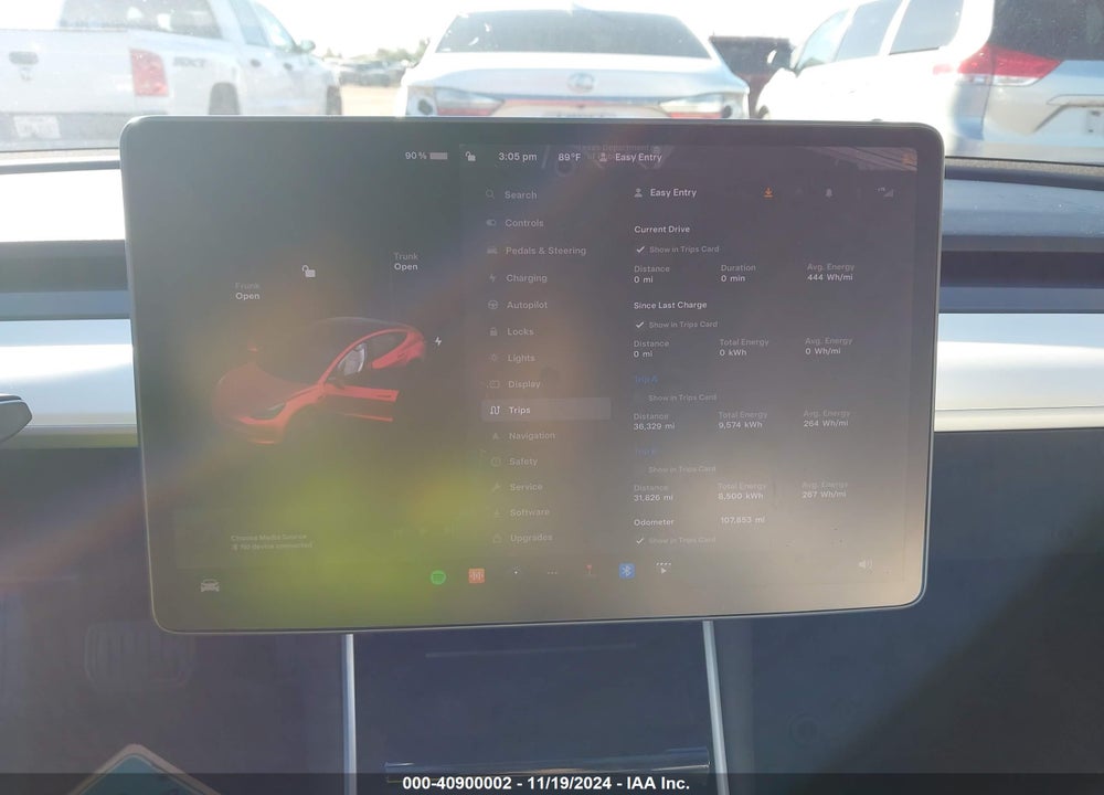 2019 TESLA MODEL 3 VIN: 5YJ3E1EA9KF413156