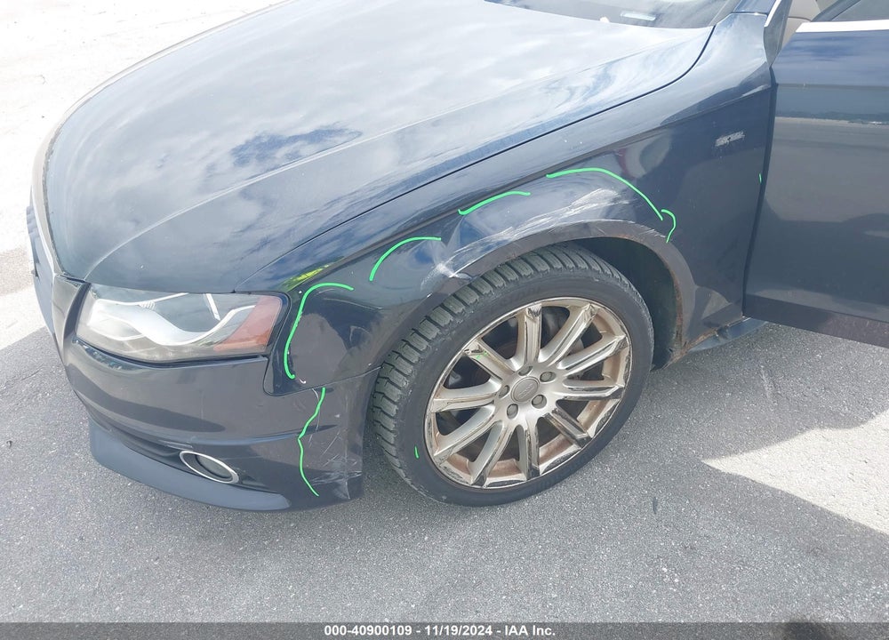 2012 AUDI A4 2.0T PREMIUM VIN: WAUWFAFL1CA016509
