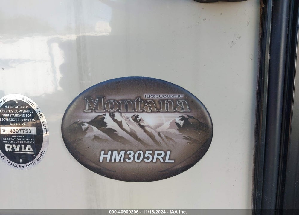 2017 KEYSTONE TRAVEL TRAILER VIN: 4YDF30527HA740854