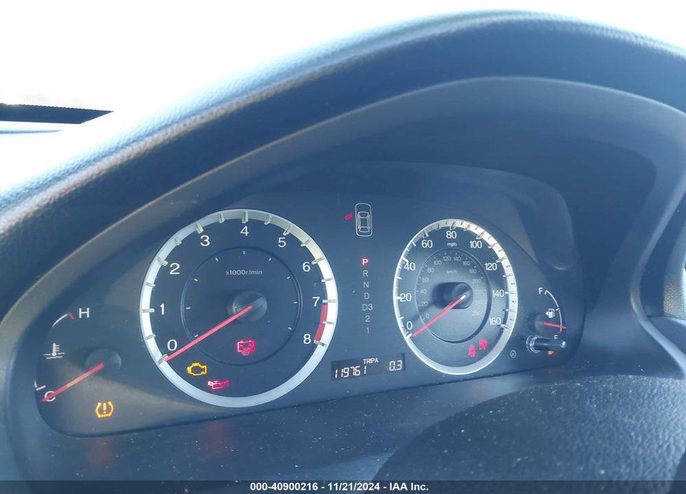 2012 HONDA ACCORD 2.4 EX VIN: 1HGCP2F75CA010595