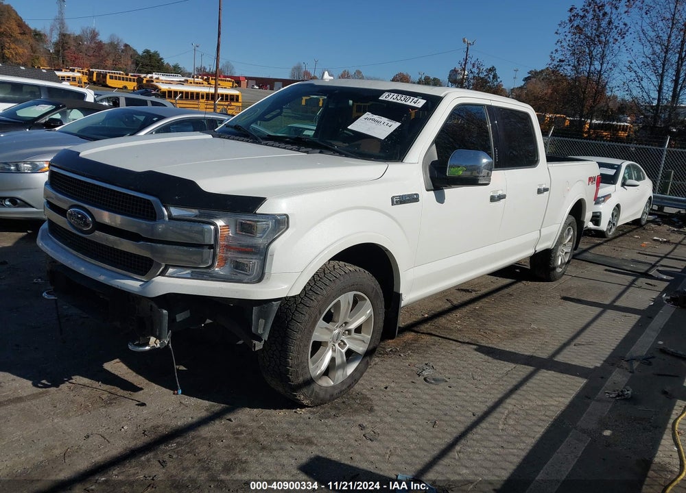2020 FORD F-150 PLATINUM VIN: 1FTFW1E4XLFA87160