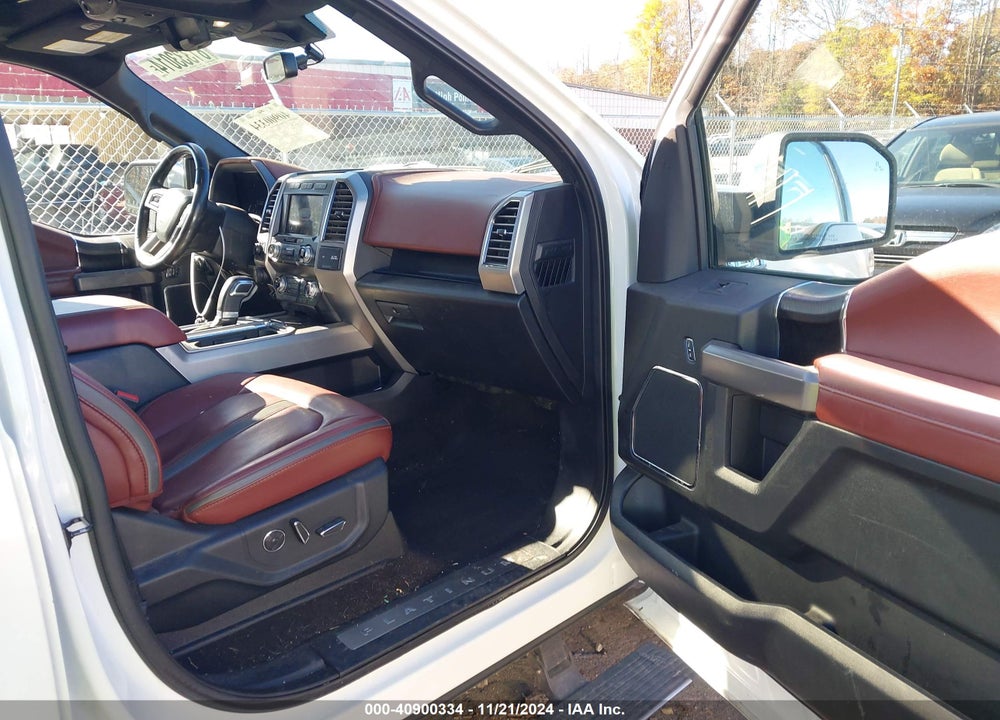 2020 FORD F-150 PLATINUM VIN: 1FTFW1E4XLFA87160