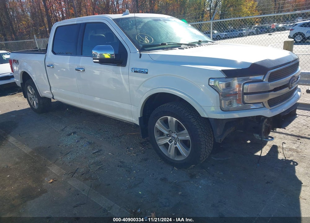 2020 FORD F-150 PLATINUM VIN: 1FTFW1E4XLFA87160