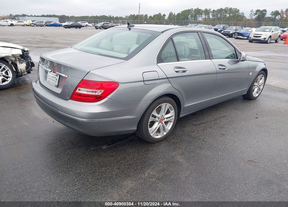 2012 MERCEDES-BENZ C 250 LUXURY/SPORT VIN: WDDGF4HB9CA636270
