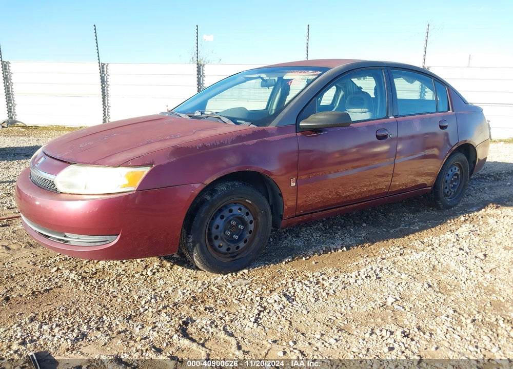 2003 SATURN ION 2 VIN: 1G8AZ52F03Z145848