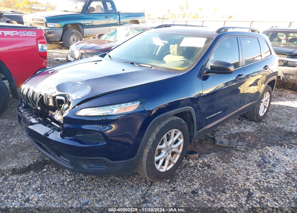 2016 JEEP CHEROKEE SPORT VIN: 1C4PJLAS5GW272919