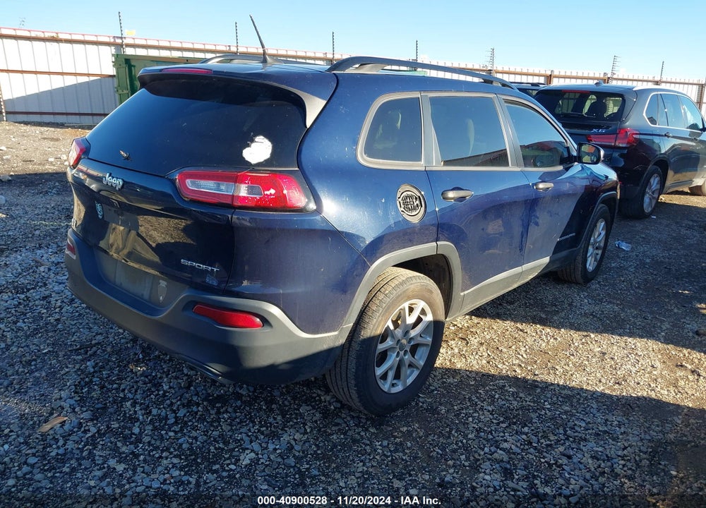 2016 JEEP CHEROKEE SPORT VIN: 1C4PJLAS5GW272919
