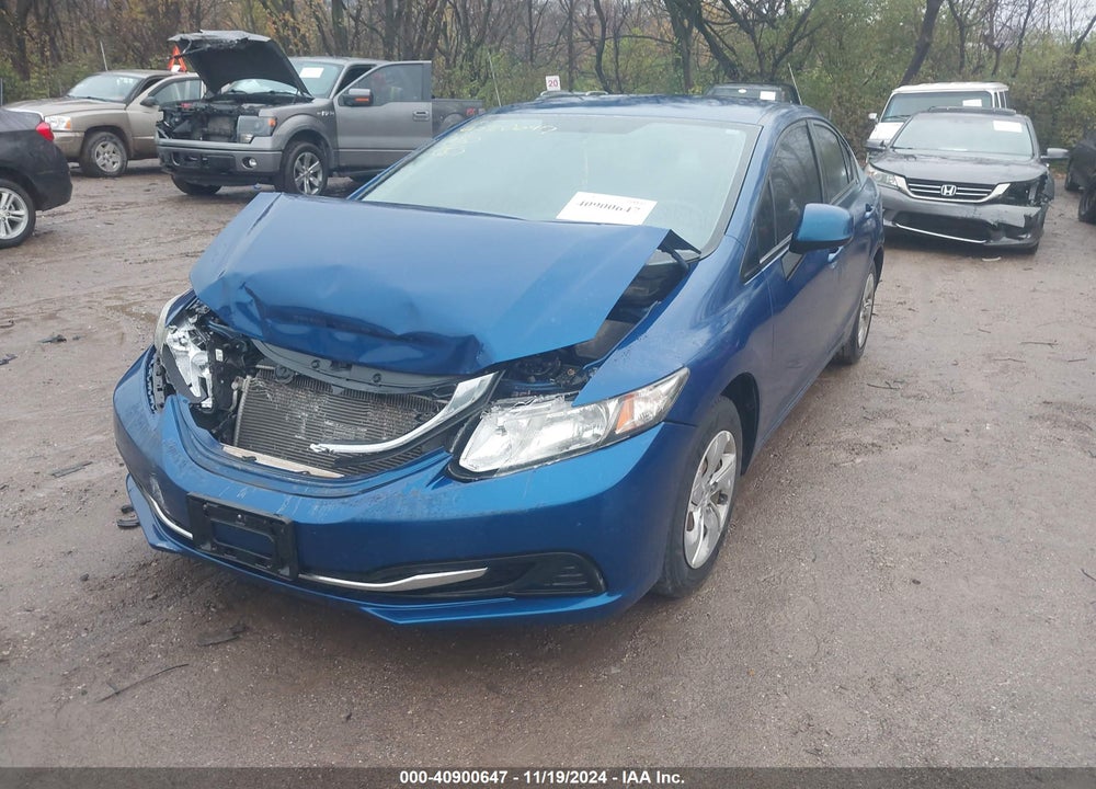 2013 HONDA CIVIC LX VIN: 19XFB2F58DE064321