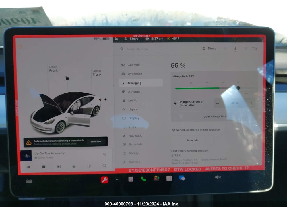 2022 TESLA MODEL 3 VIN: 5YJ3E1EB0NF114507