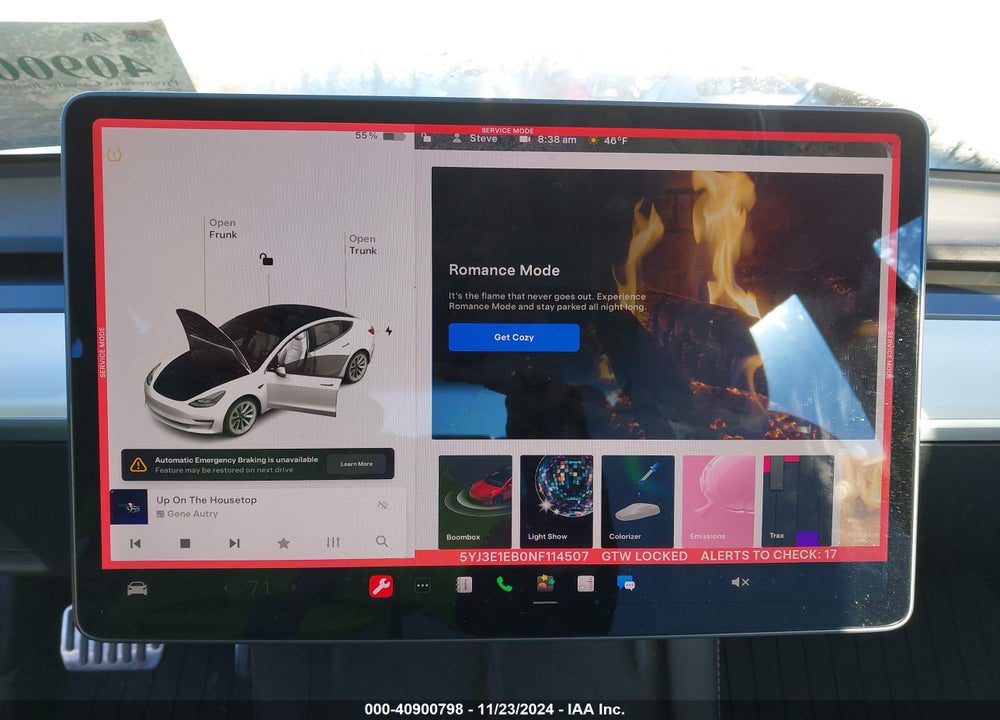 2022 TESLA MODEL 3 VIN: 5YJ3E1EB0NF114507