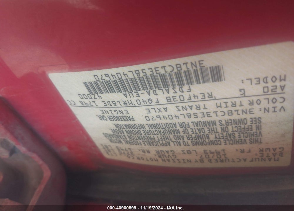 2008 NISSAN VERSA 1.8S VIN: 3N1BC13E58L404670