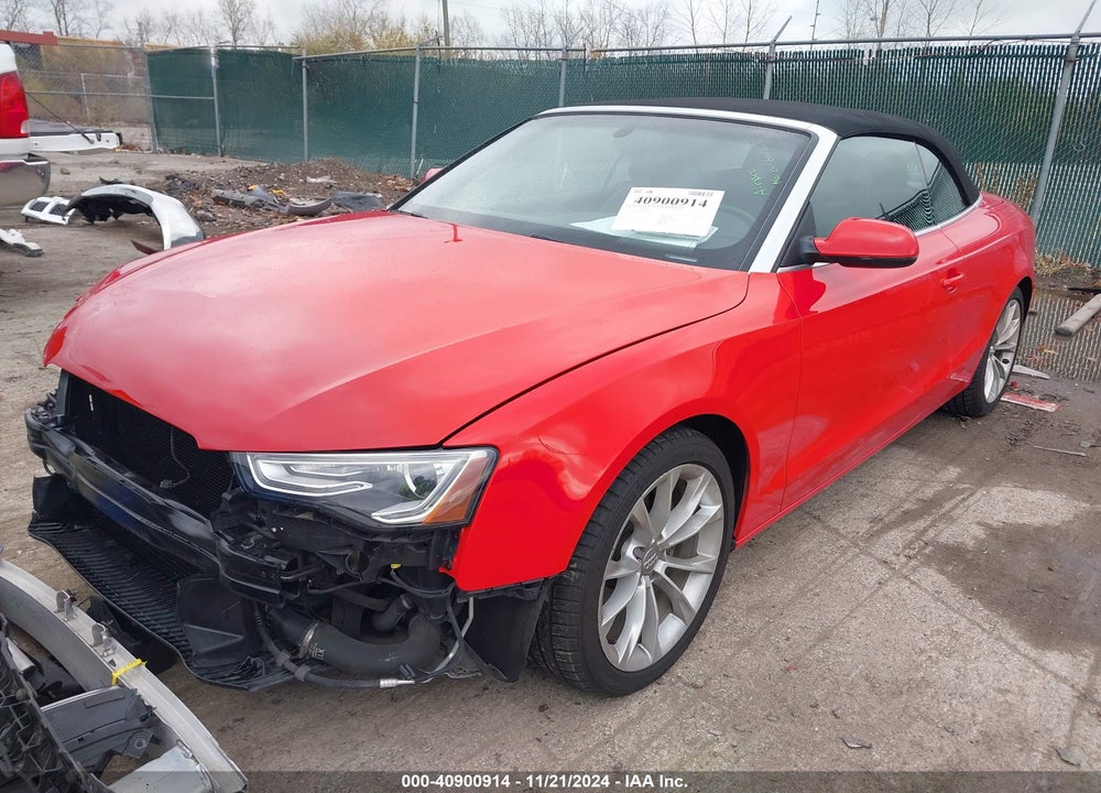 2013 AUDI A5 2.0T PREMIUM VIN: WAUVFAFH1DN001929