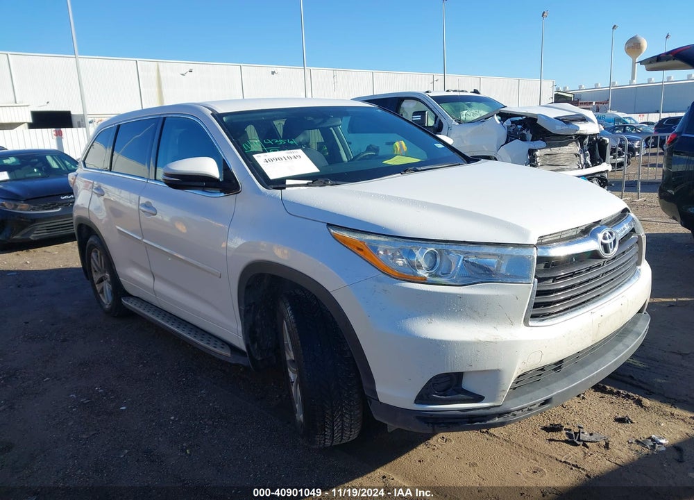 2016 TOYOTA HIGHLANDER LE V6 VIN: 5TDZKRFH9GS177379