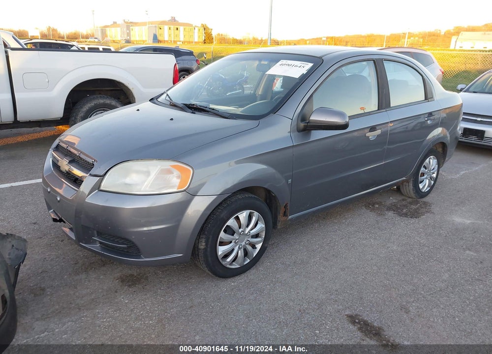 2009 CHEVROLET AVEO LT VIN: KL1TD56E29B354466