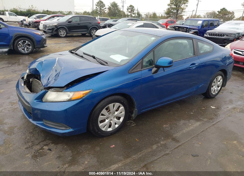 2012 HONDA CIVIC LX VIN: 2HGFG3B53CH501014