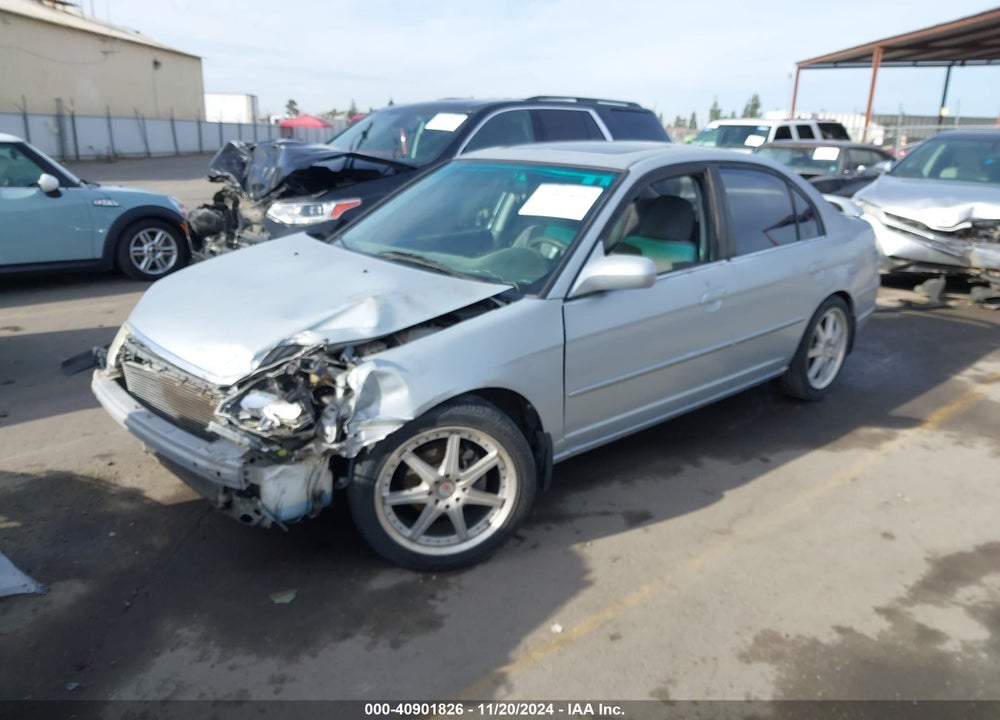 2002 HONDA CIVIC EX VIN: 2HGES25742H590902