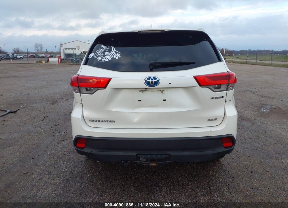 2017 TOYOTA HIGHLANDER HYBRID XLE VIN: 5TDJGRFH5HS028726