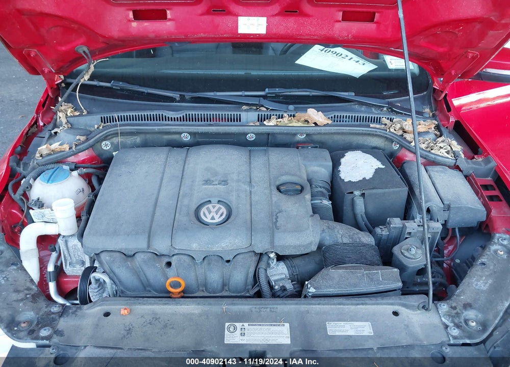 2012 VOLKSWAGEN JETTA 2.5L SE VIN: 3VWDP7AJ6CM421314