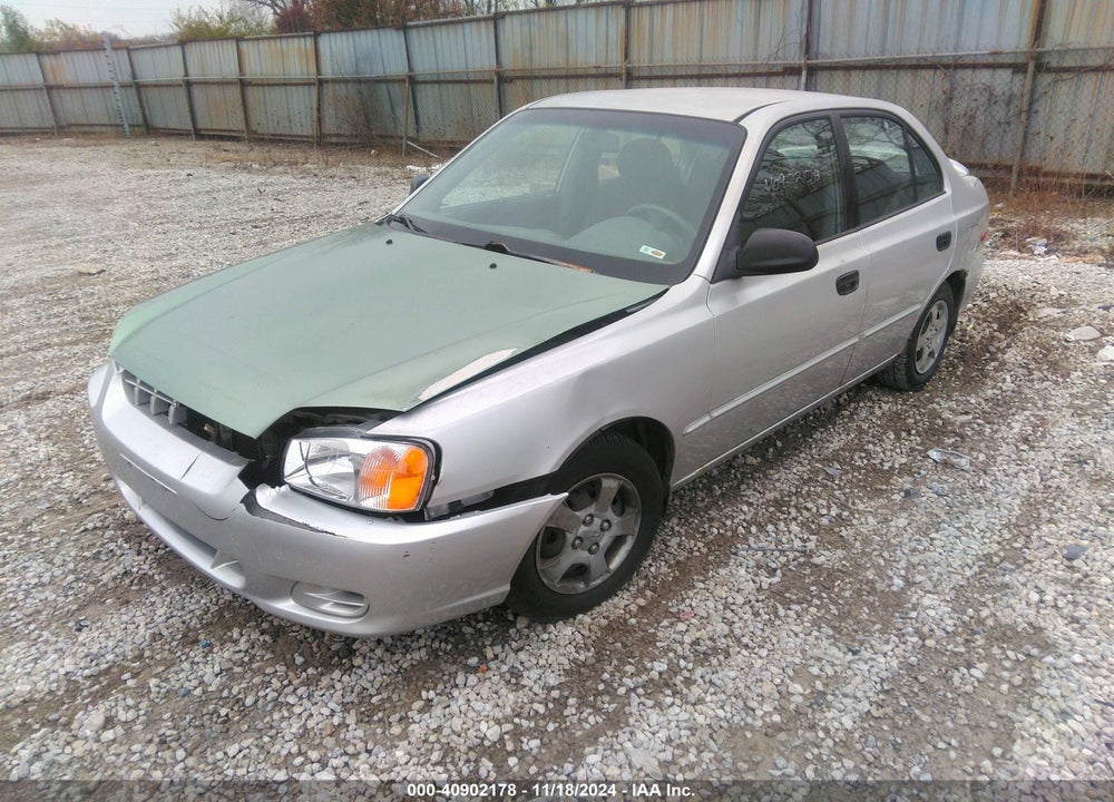 2001 HYUNDAI ACCENT GL VIN: KMHCG45CX1U236213