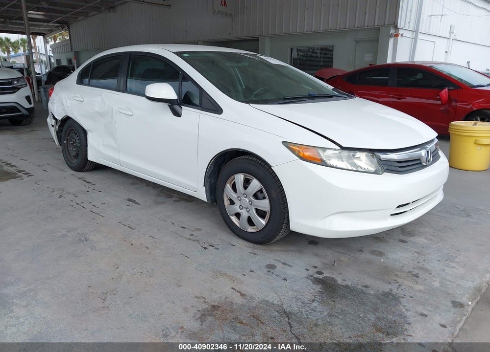 2012 HONDA CIVIC LX VIN: 19XFB2F5XCE008783