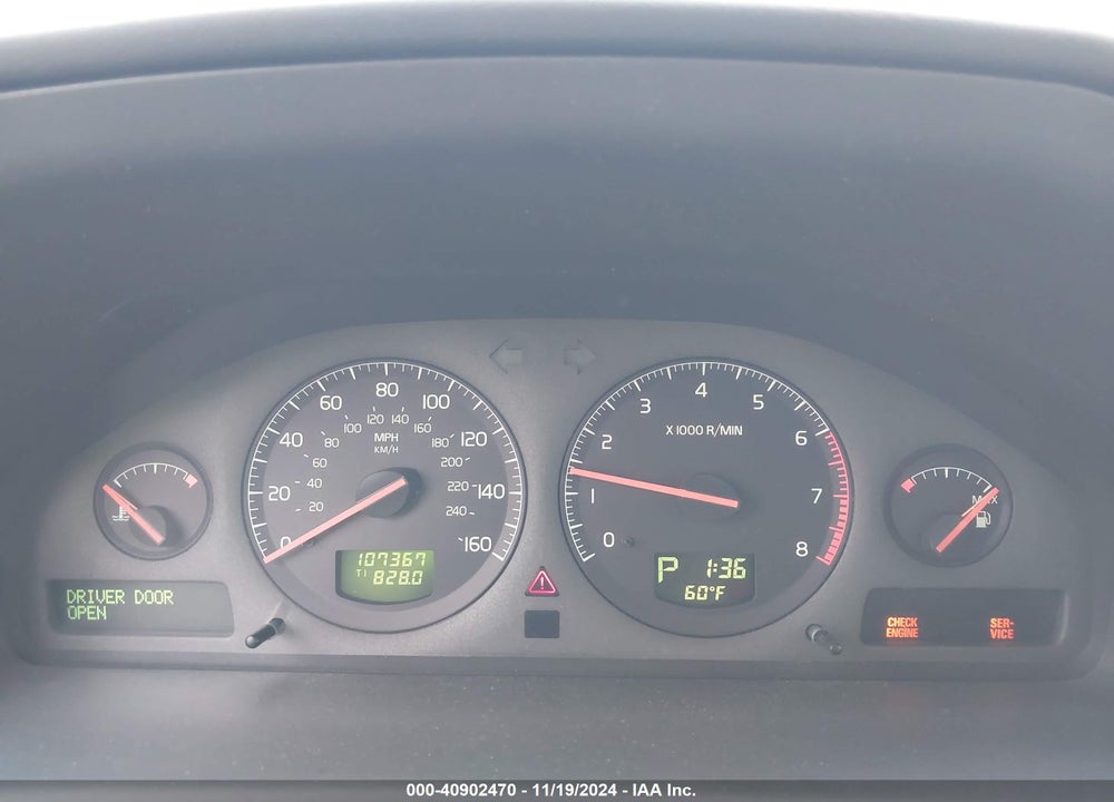 2001 VOLVO S60 2.4 VIN: YV1RS61R512050376