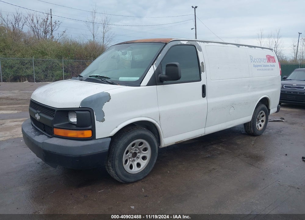 2010 CHEVROLET EXPRESS 1500 WORK VAN VIN: 1GCUGADX6A1107611