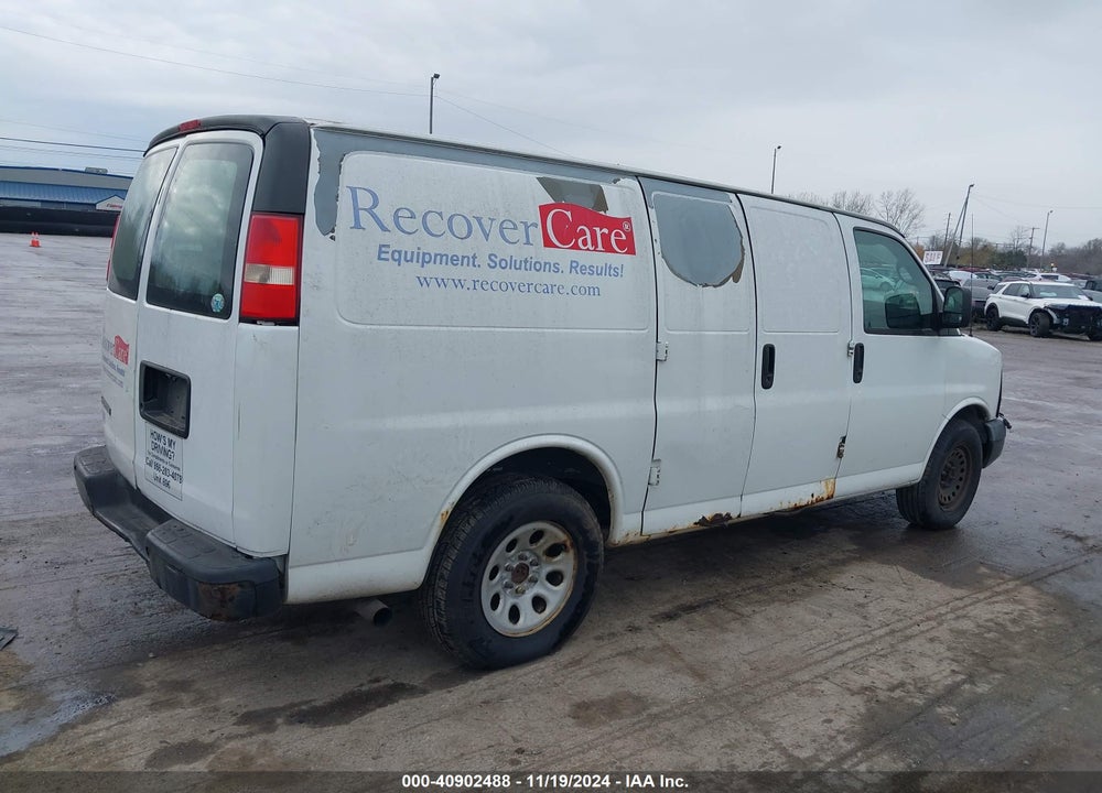 2010 CHEVROLET EXPRESS 1500 WORK VAN VIN: 1GCUGADX6A1107611