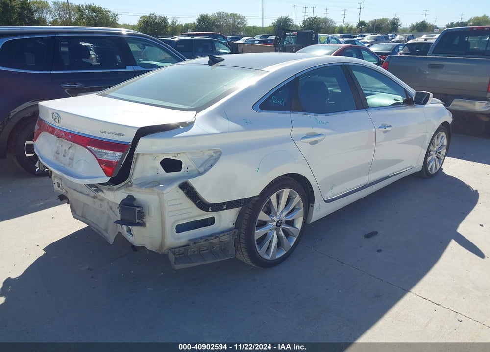 2016 HYUNDAI AZERA LIMITED VIN: KMHFH4JGXGA507798