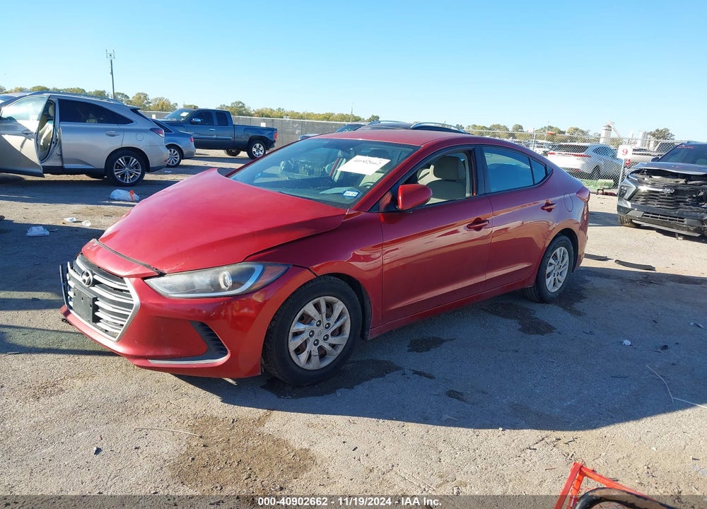 2017 HYUNDAI ELANTRA SE VIN: 5NPD74LF1HH208522